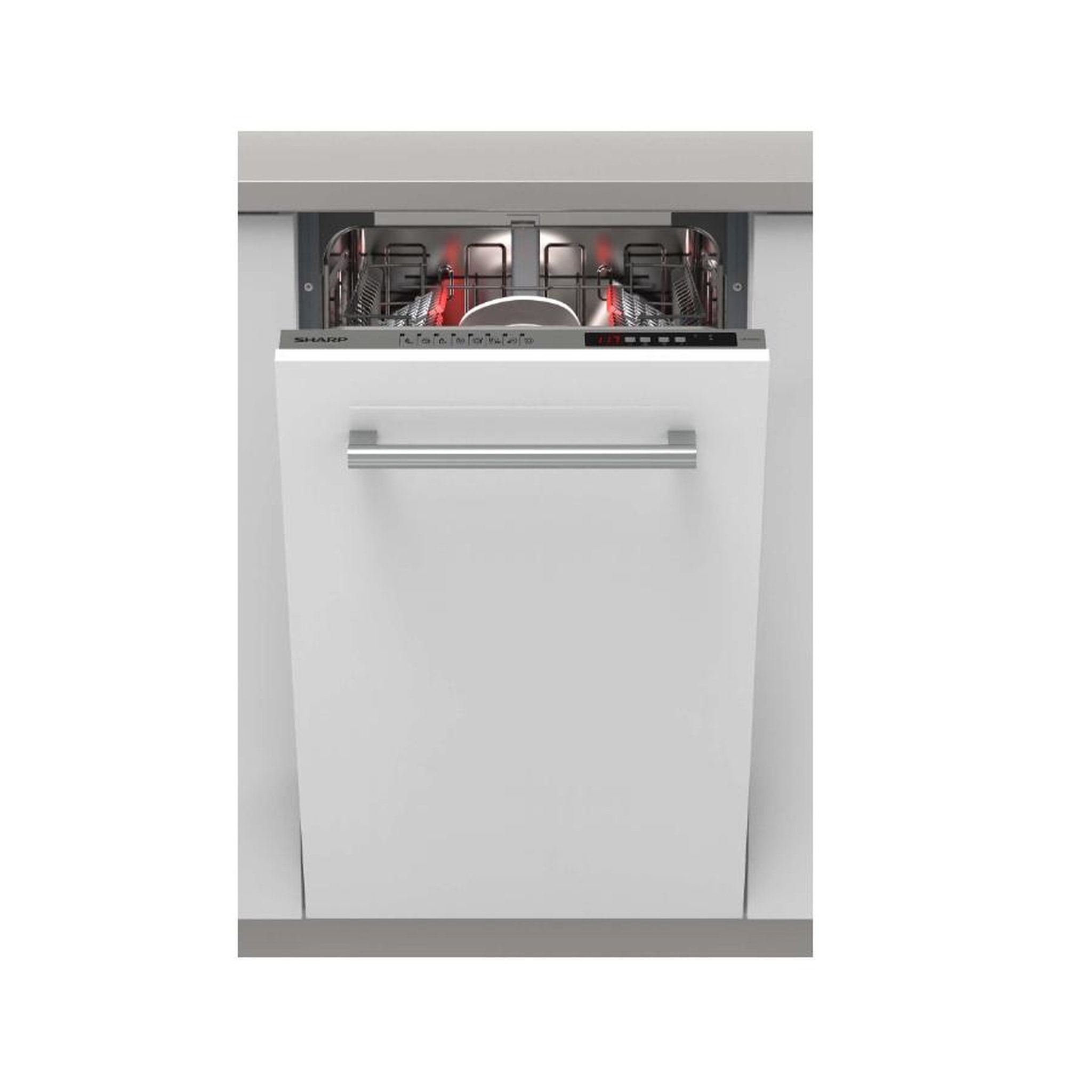 Sharp Lave-vaisselle 45cm 10 couverts 47db tout intégrable - qwi1gi47ex