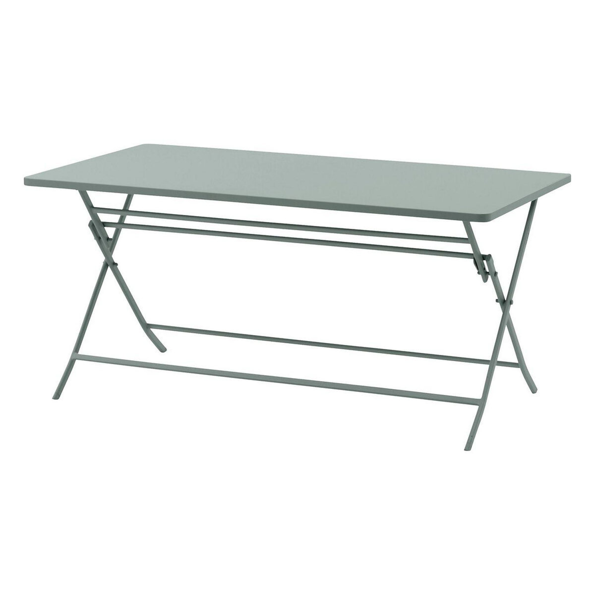 HESPERIDE Table de jardin pliante rectangulaire 6 places GREENSBORO - Vert olive