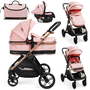 Voir la diapositive 1 : BEBELISSIMO BEBELISSIMO - Poussette combinée trio 3 en 1 - siège auto 0+ IRIS – nacelle – dès la naissance – jusqu'à 22kg  - rose