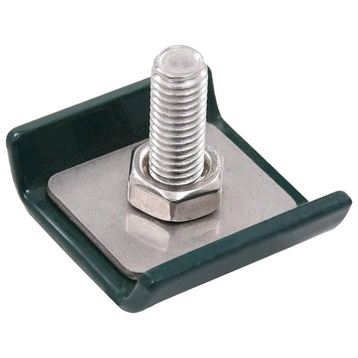 VIDAXL Ensemble de 25 connecteurs de tapis de grille Vert