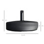 Voir la diapositive 3 : OUTSUNNY Pied de parasol rond base de lestage parasol Ø 51 x 30H cm HDPE motif rosace surface texturée noir