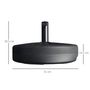 Voir la diapositive 3 : OUTSUNNY Pied de parasol rond base de lestage parasol Ø 51 x 30H cm HDPE motif rosace surface texturée noir