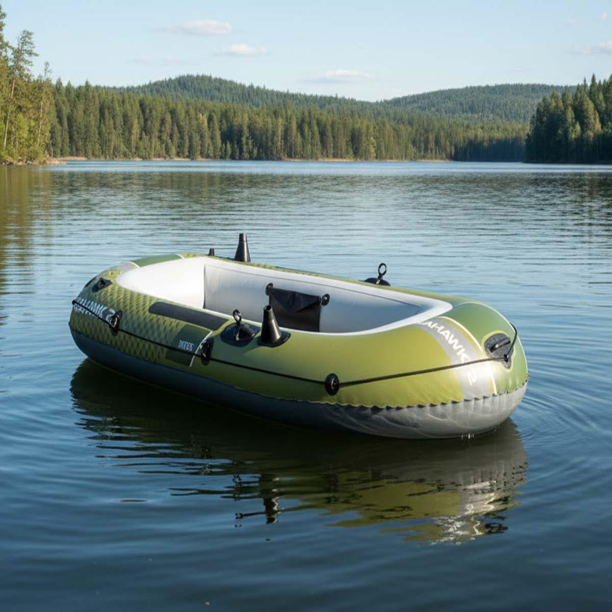 Voir la diapositive 6 : INTEX Kit bateau gonflable 2 places seahawk 2 avec rames et gonfleur - intex