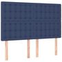 Voir la diapositive 4 : VIDAXL Tete de lit a LED Bleu 144x5x118/128 cm Tissu
