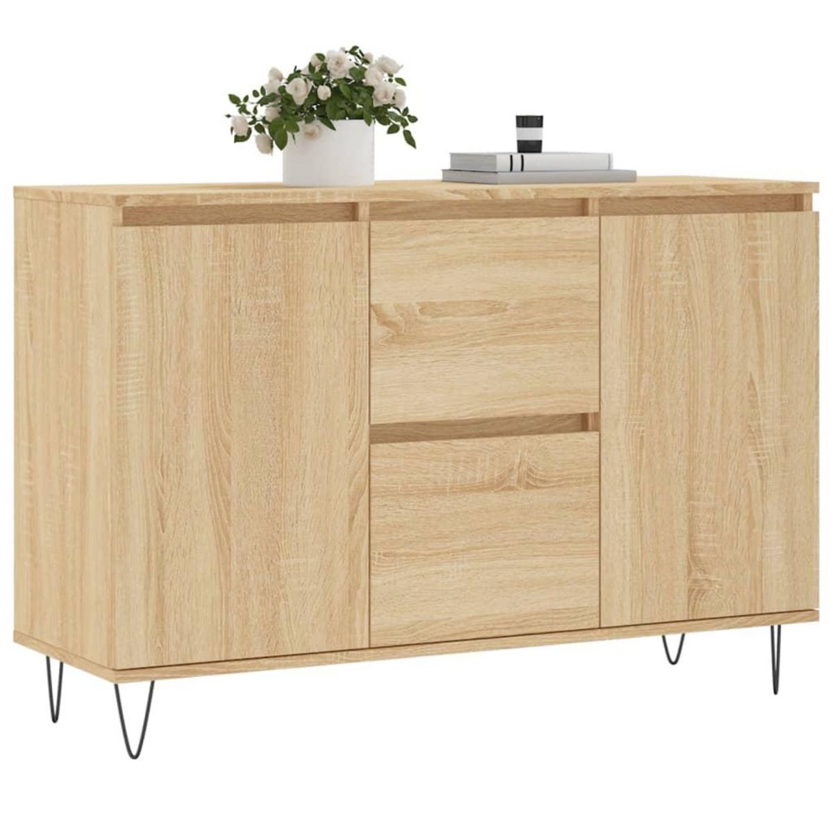 VIDAXL Buffet chene sonoma 104x35x70 cm bois d'ingenierie