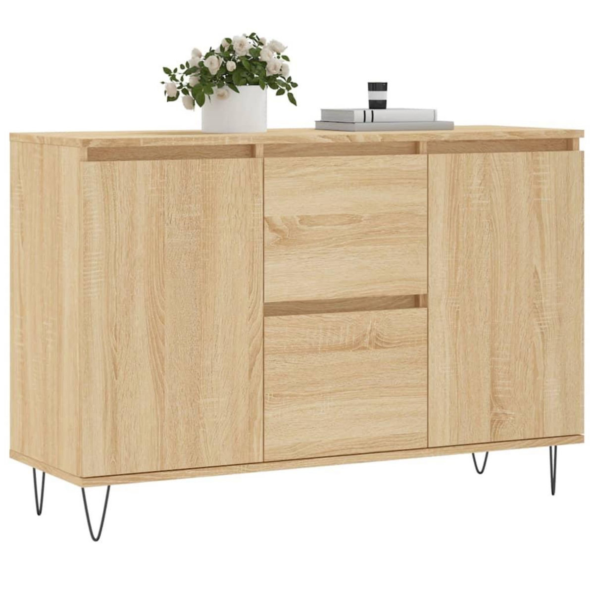 VIDAXL Buffet chene sonoma 104x35x70 cm bois d'ingenierie
