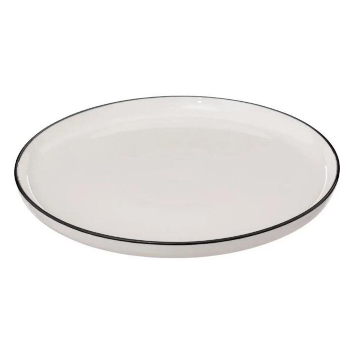 SECRET DE GOURMET Lot de 6 Assiettes Plates  Alix  27cm Blanc