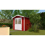 Voir la diapositive 1 : WEKA Abri de jardin bois - Rouge - 5,87m²