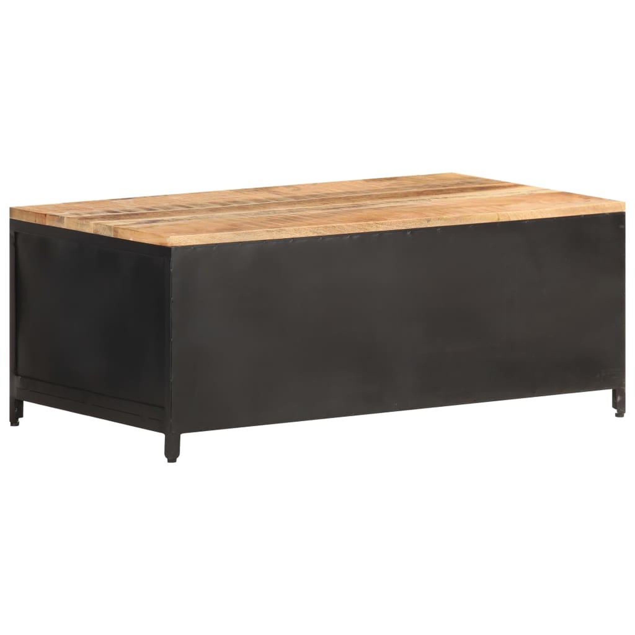 Voir la diapositive 4 : VIDAXL Table basse 90x50x37 cm bois massif de manguier brut