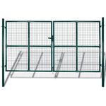 VIDAXL Portail de Cloture en Grillage Galvanisee 289 x 200 cm / 306 x 250 cm