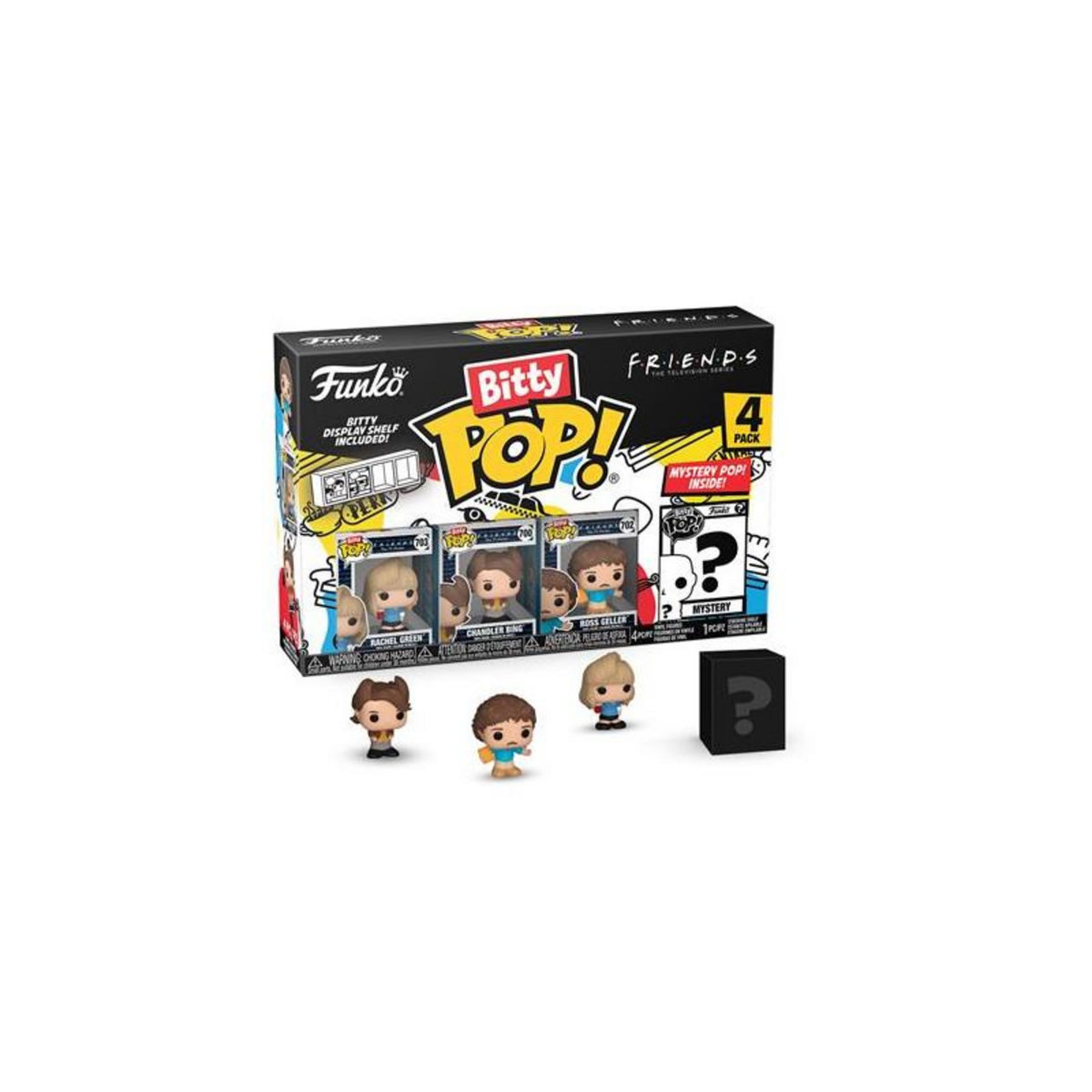 Funko Pack 4 figurines Funko Bitty Pop Friends 80 s Rachel