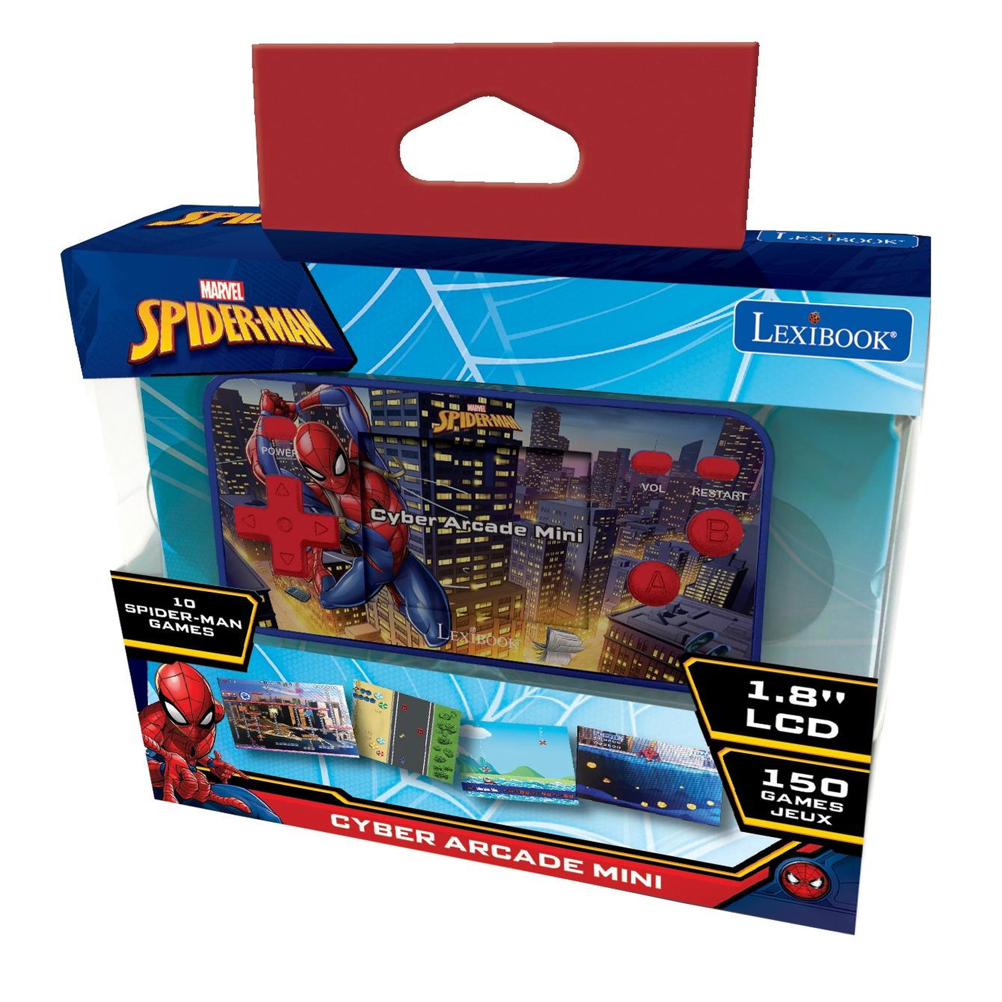 Voir la diapositive 4 : Lexibook Mini Console de jeux portable couleur Spiderman Cyber Arcade Pocket