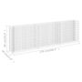 Voir la diapositive 6 : VIDAXL Lit sureleve a gabion Acier galvanise 270x30x90 cm