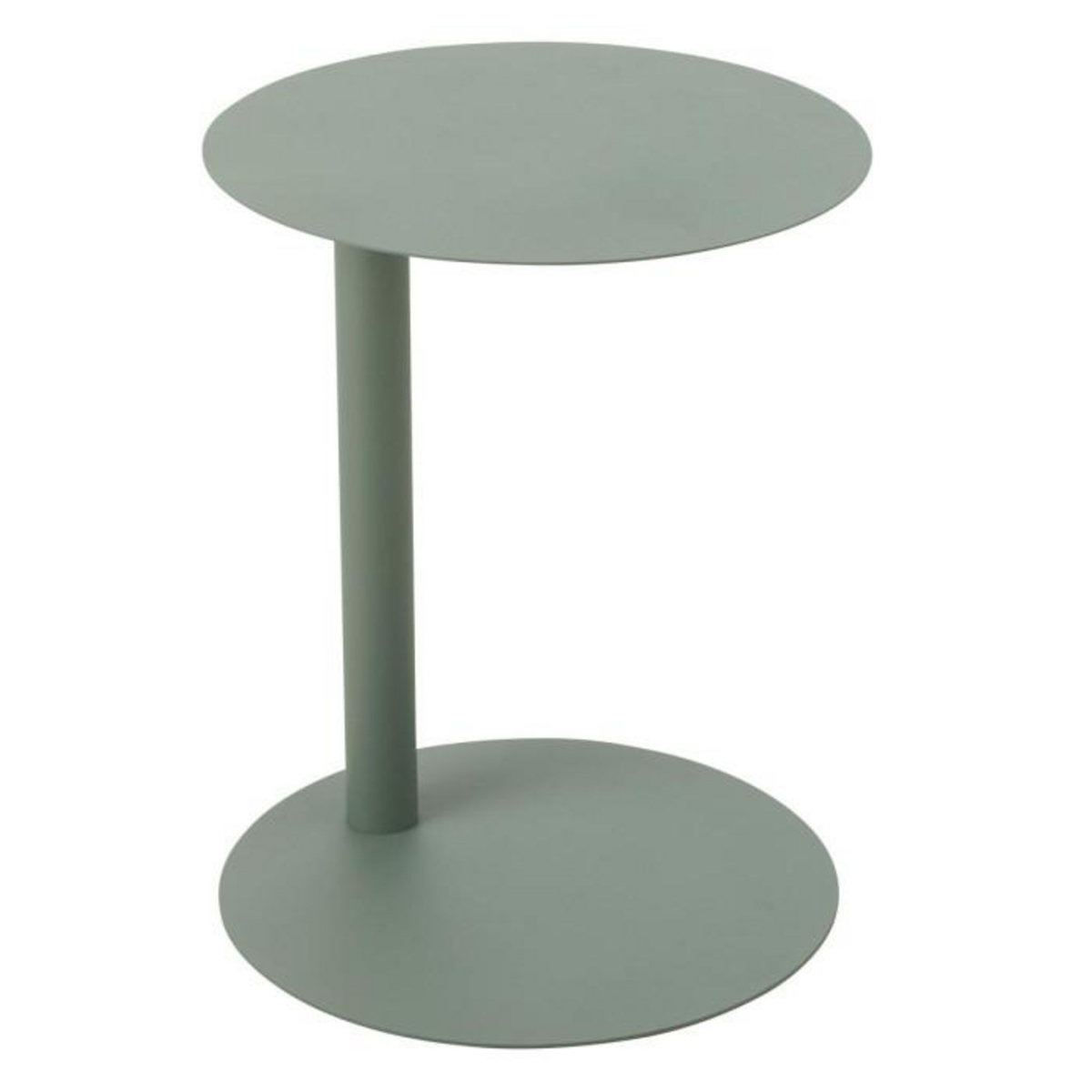Paris Prix Table d'Appoint Ronde en Métal  Reva  50cm Vert