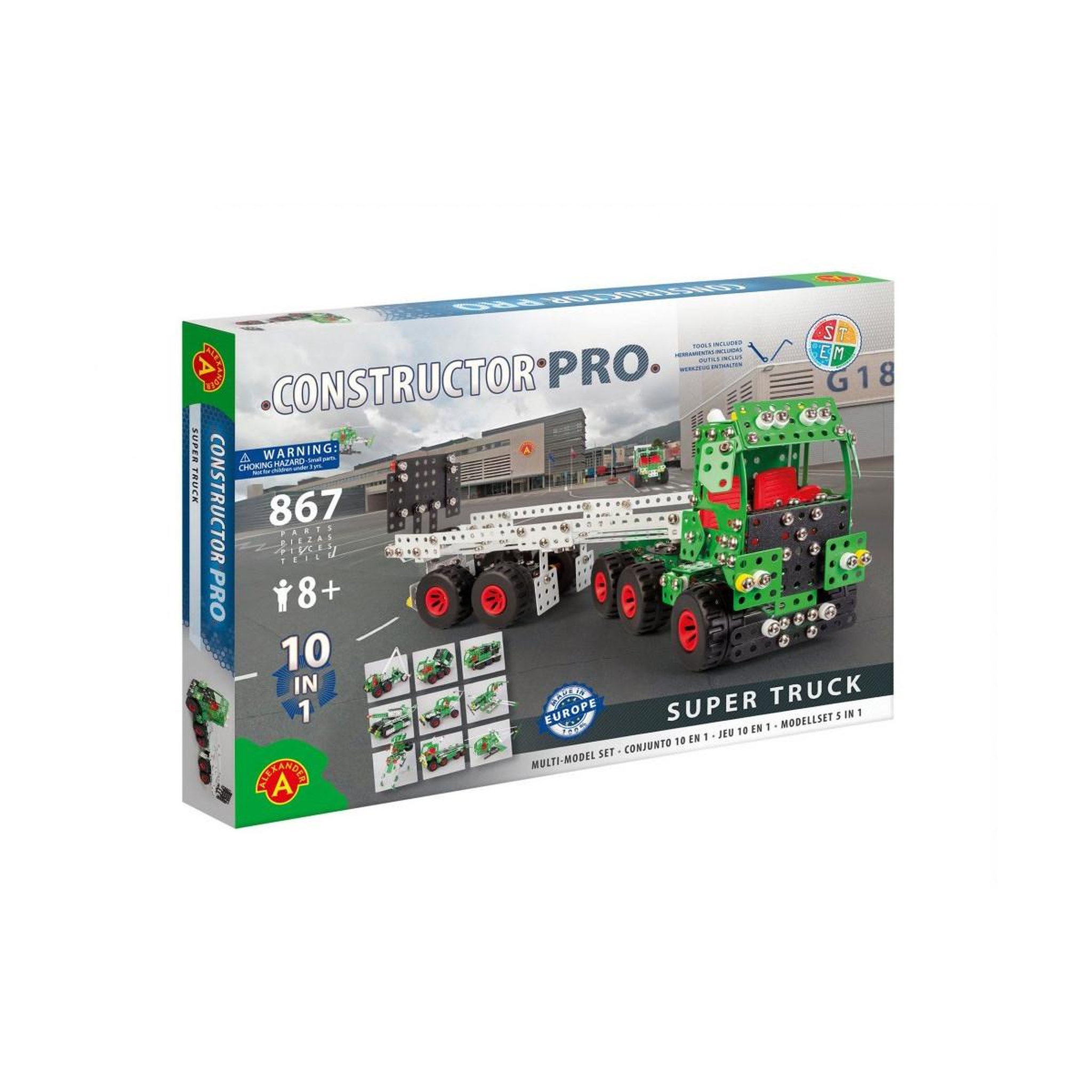 Alexander Jeu de construction 10 en 1 Super Truck Constructor Pro - 867 pcs