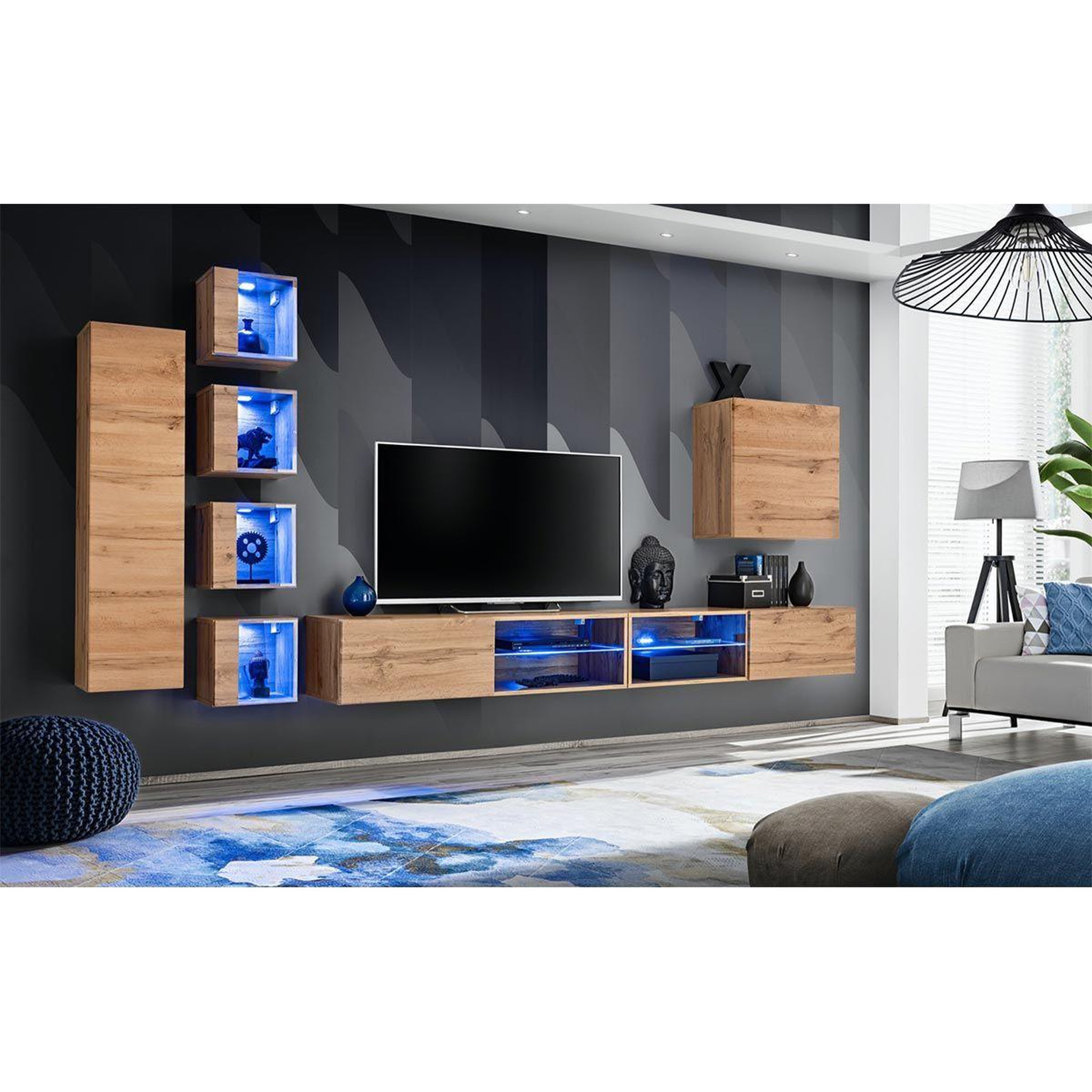 Voir la diapositive 2 : Paris Prix Ensemble meuble tv  switch xxvi  320cm naturel