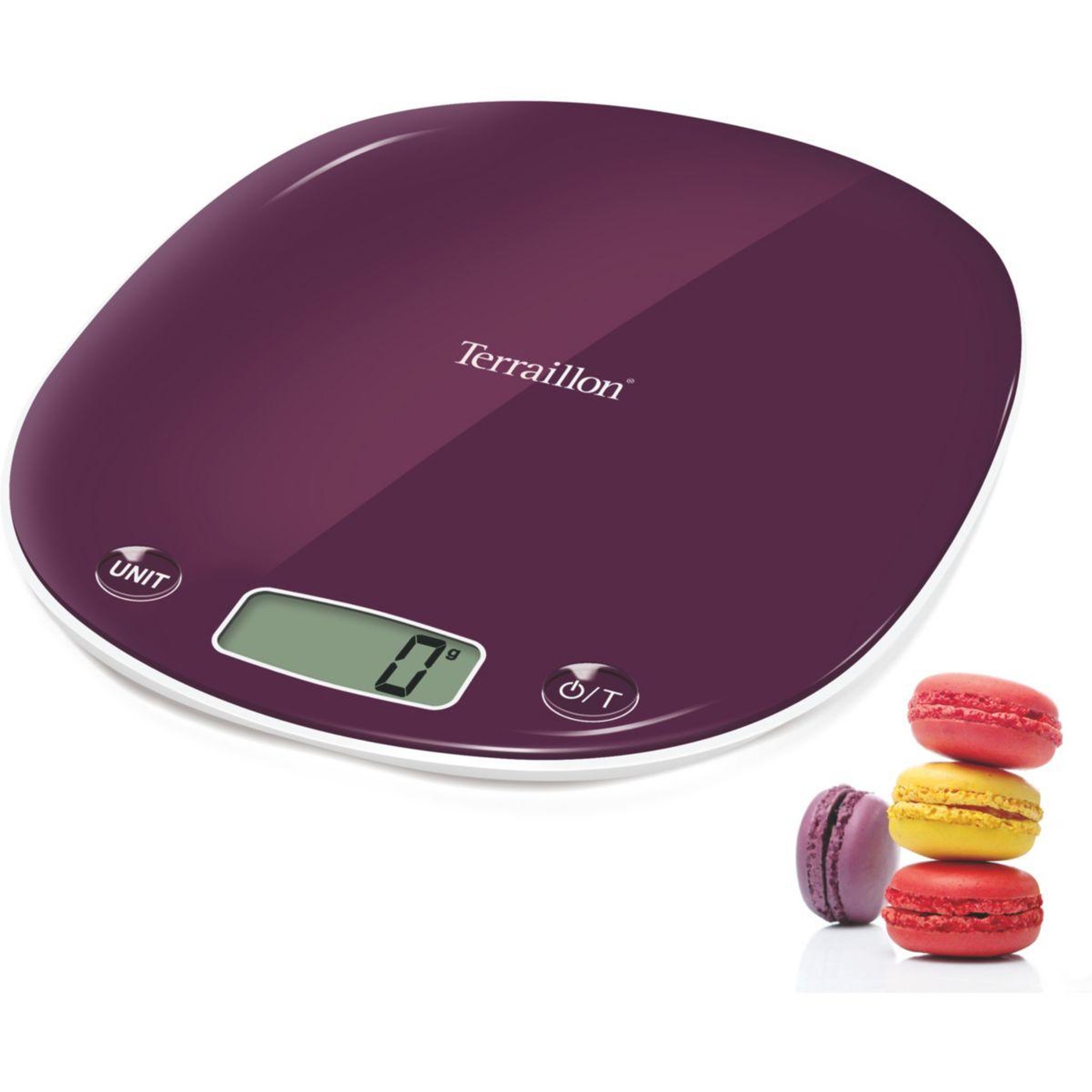 Voir la diapositive 4 : Terraillon Balance de cuisine MACARON PRUNE