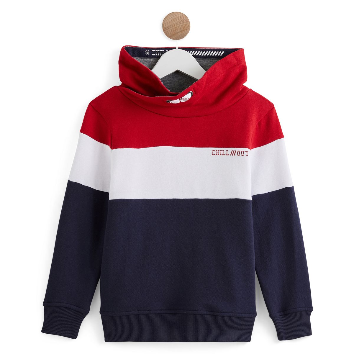 IN EXTENSO Sweat col snood garçon