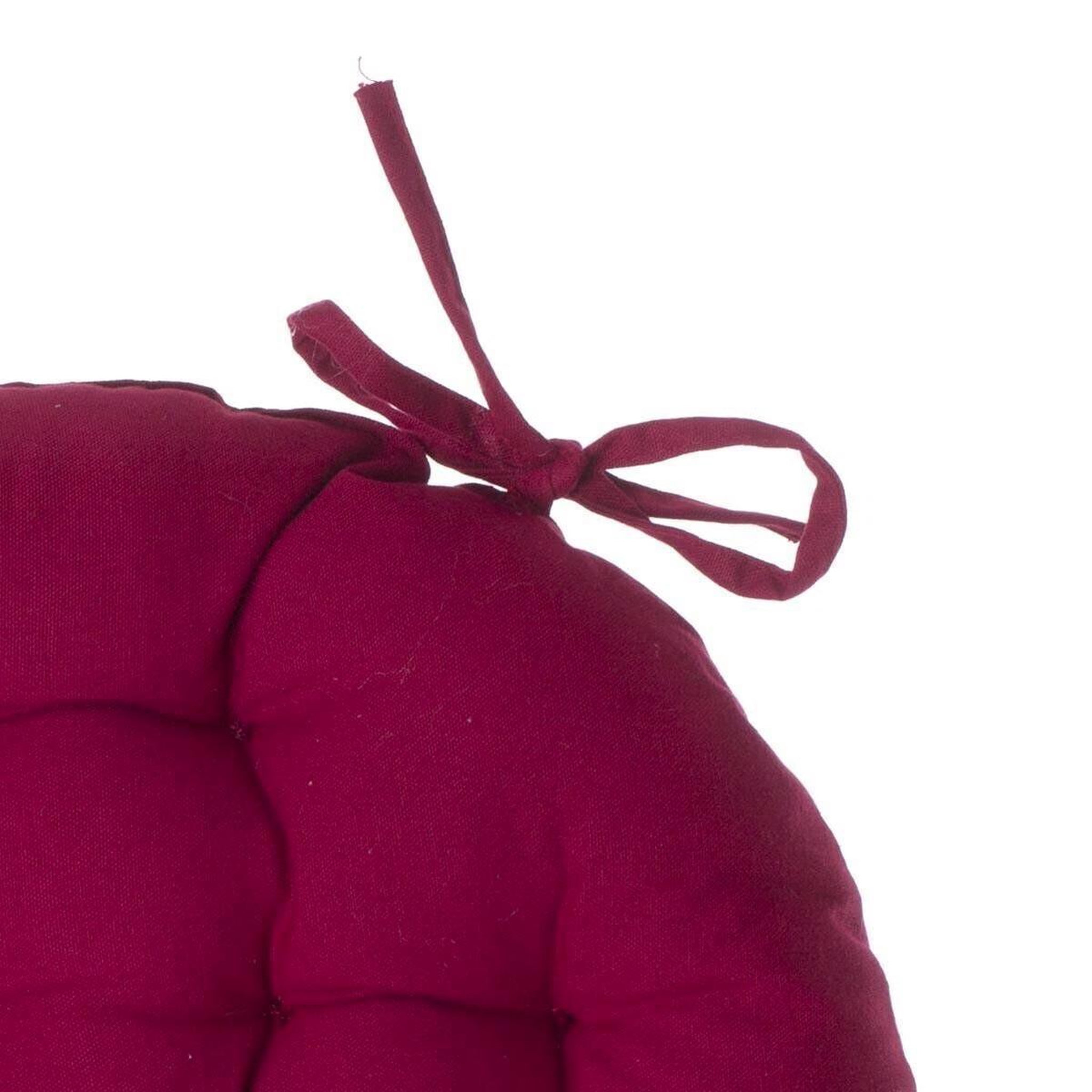 Voir la diapositive 2 : ATMOSPHERA Galette de chaise ronde  leana  38cm rouge