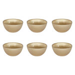 Paris Prix Lot de 6 Bols en Verre Design  Royal  70cl Or