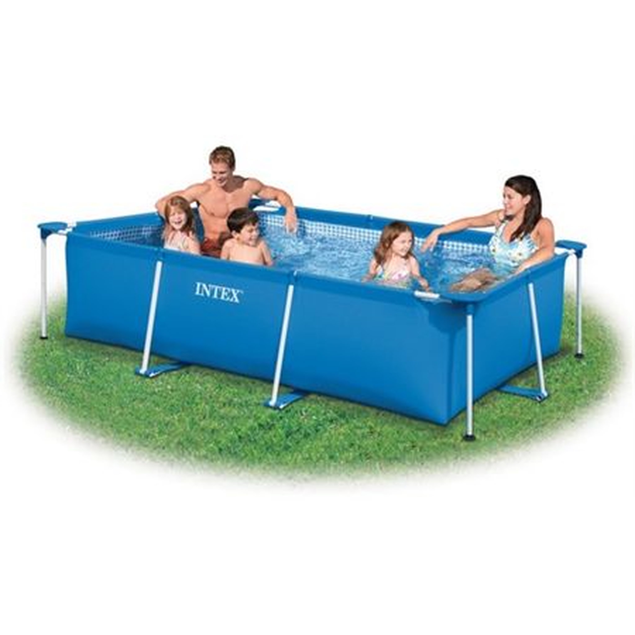 Voir la diapositive 1 : INTEX Piscine tubulaire rectangulaire - 300x200x75cm - METAL FRAME