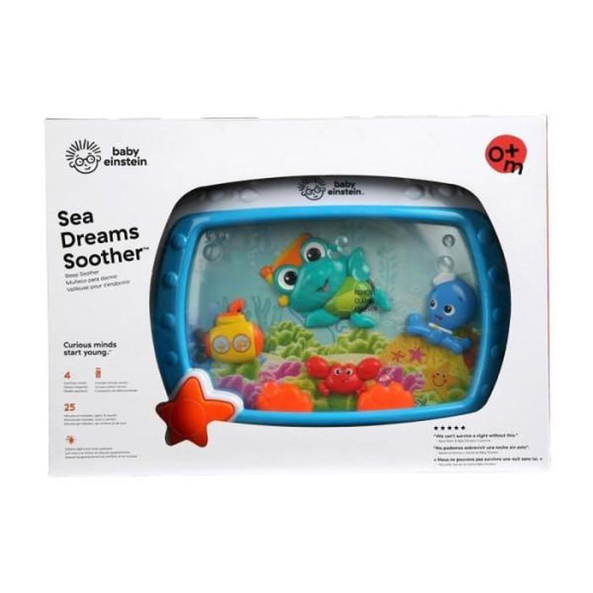Voir la diapositive 2 : BABY EINSTEIN BABY EINSTEIN Veilleuse - Reves marins - Réglage 25 min lumiere, son, musique ou bruit de l'océan, attache lit, télécommande