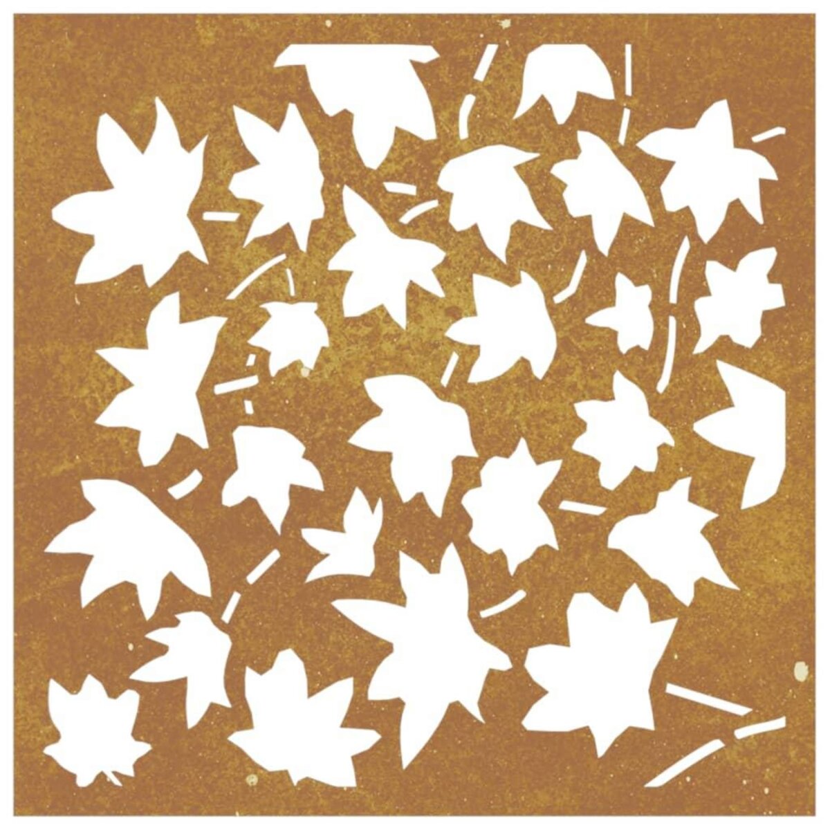 VIDAXL Decoration murale jardin 55x55 cm acier corten design feuille