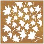 Voir la diapositive 4 : VIDAXL Decoration murale jardin 55x55 cm acier corten design feuille