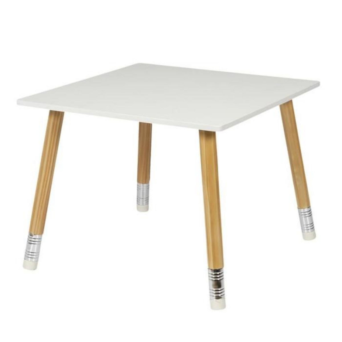 Paris Prix Table & 2 Chaises Enfant  Crayon  60cm Blanc