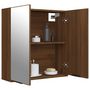 Voir la diapositive 5 : VIDAXL Armoire à miroir de salle de bain Chêne marron 64x20x67 cm
