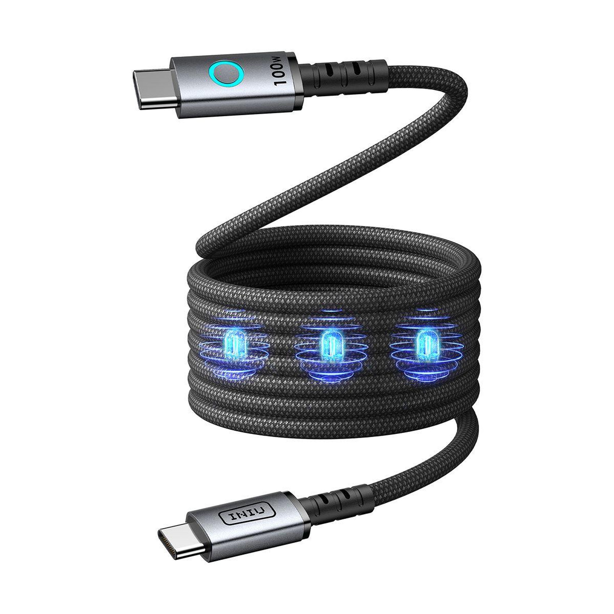 INIU Câble de charge magnétique léopard 100w