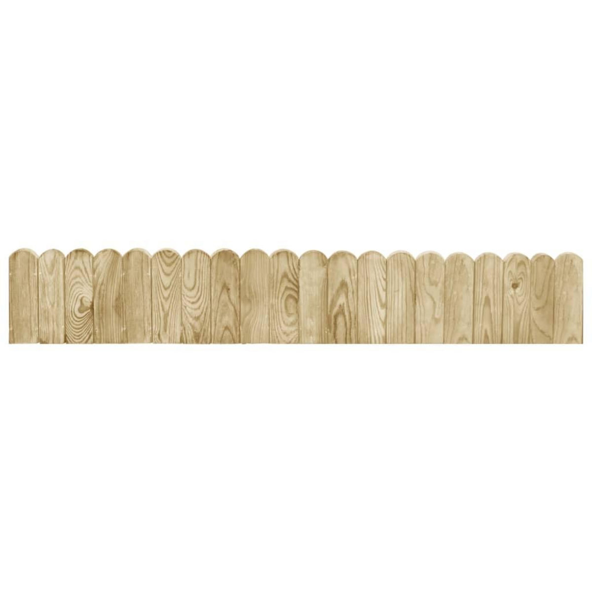 VIDAXL Rouleaux de bordure 2 pcs 120 cm Bois de pin impregne