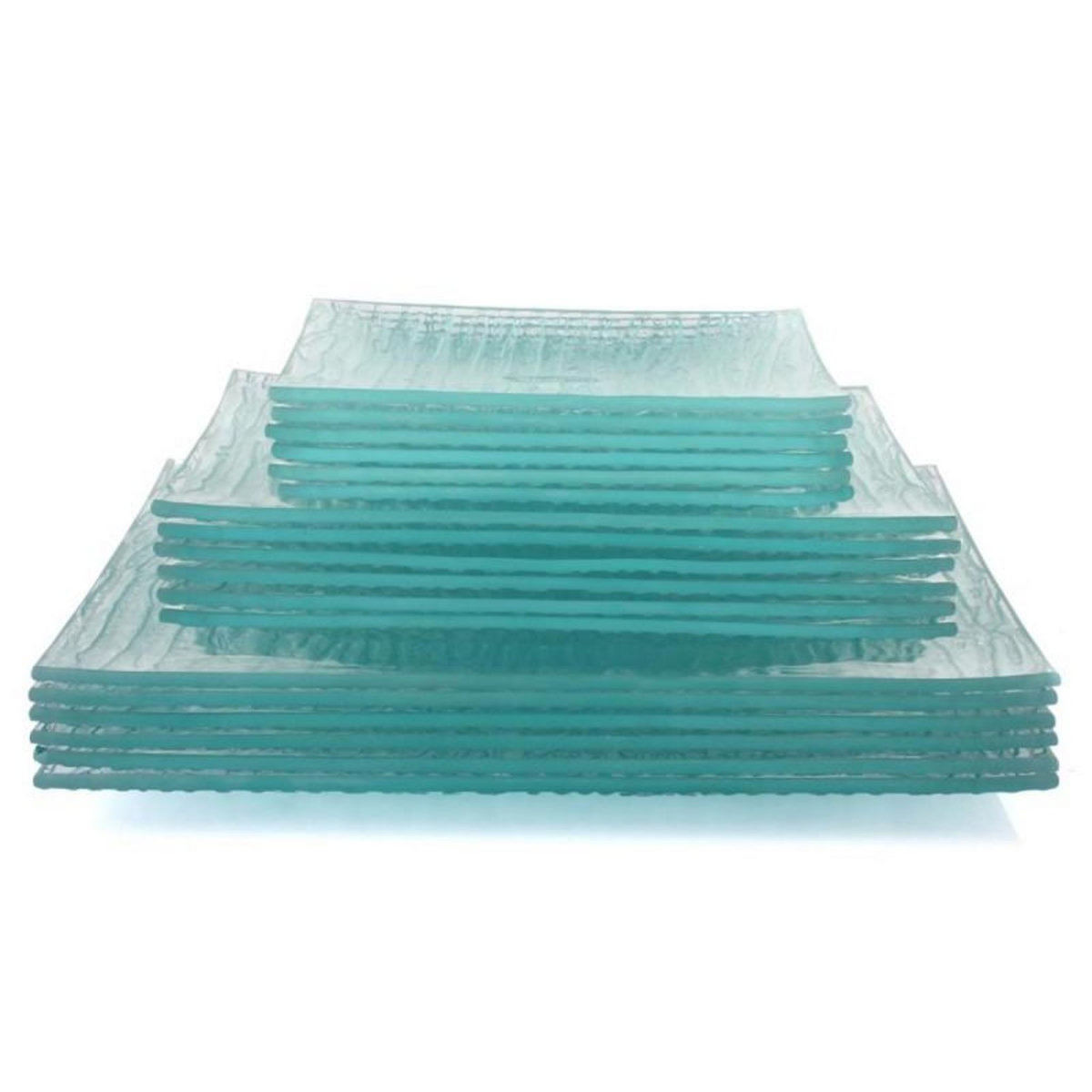  Service de Table 18 Pièces  Strié  Transparent