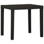 Voir la diapositive 1 : VIDAXL Table de jardin Anthracite 79x65x72 cm Plastique