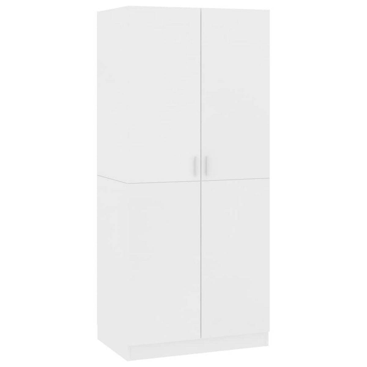 VIDAXL Garde-robe Blanc 80x52x180 cm Bois d'ingenierie