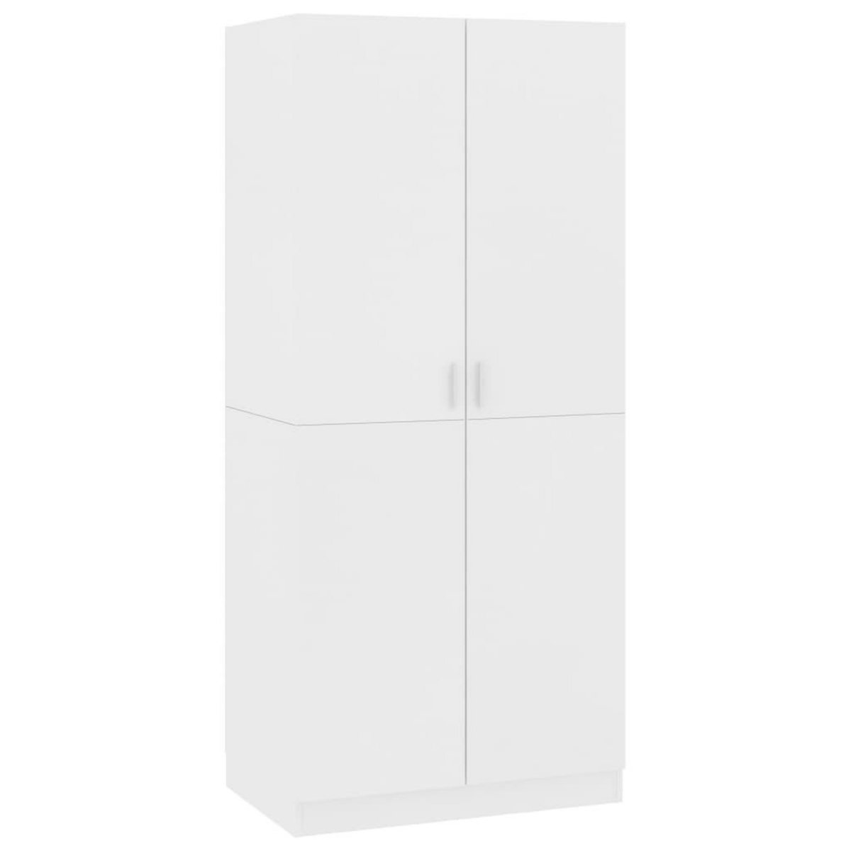 VIDAXL Garde-robe Blanc 80x52x180 cm Bois d'ingenierie