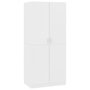 Voir la diapositive 2 : VIDAXL Garde-robe Blanc 80x52x180 cm Bois d'ingenierie