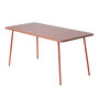 Voir la diapositive 1 : CONCEPT USINE Table de jardin 6 places 160cm terracotta BERGAME