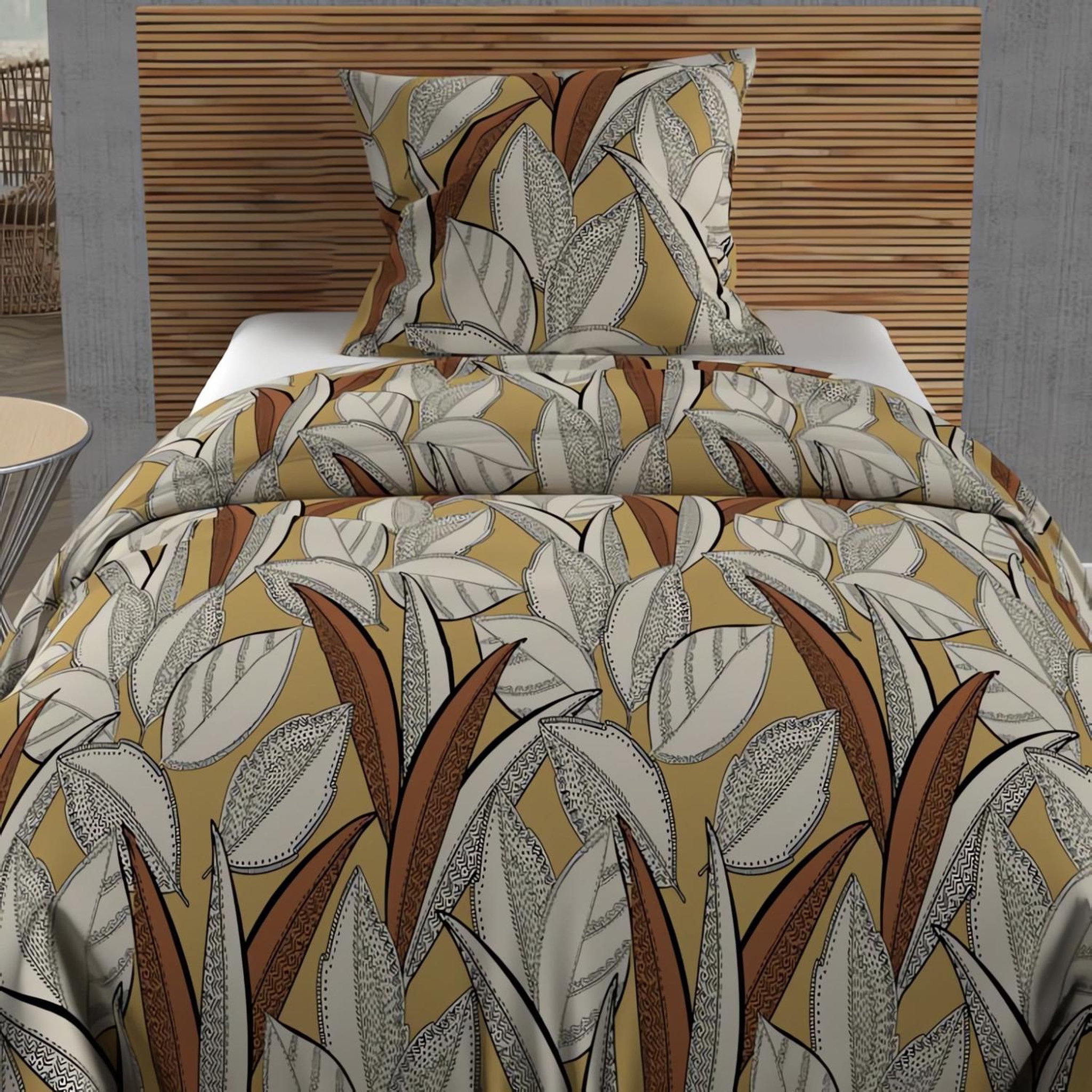 Voir la diapositive 2 : SOLEIL D'OCRE Parure housse de couette coton 57 fils TOGO, par Soleil d'ocre