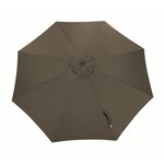 Proloisirs Toile Parasol Mat Droit 300 par 8 Polyester 200gr SD - Taupe