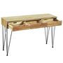 Voir la diapositive 2 : VIDAXL Table console 120x35x76 cm Teck massif