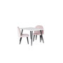 Voir la diapositive 2 : Paris Prix Table Enfant & 2 Chaises  Polar  80cm Blanc & Rose