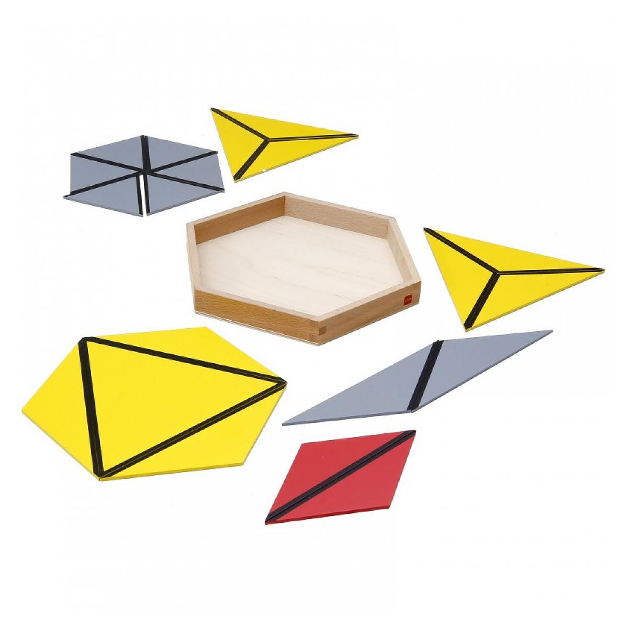 Voir la diapositive 3 : GAM MONTESSORI Jeu d'apprentissage - Triangles constructifs - jeu Montessori