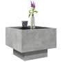 Voir la diapositive 5 : VIDAXL Table d'appoint et LED gris beton 40x40x30 cm bois d'ingenierie