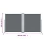 Voir la diapositive 6 : VIDAXL Auvent lateral retractable Anthracite 100 x 600 cm