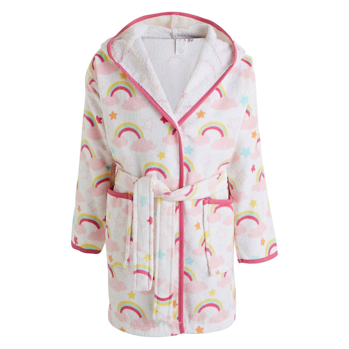 ACTUEL Peignoir enfant capuche fantaisie en coton ponge tiss