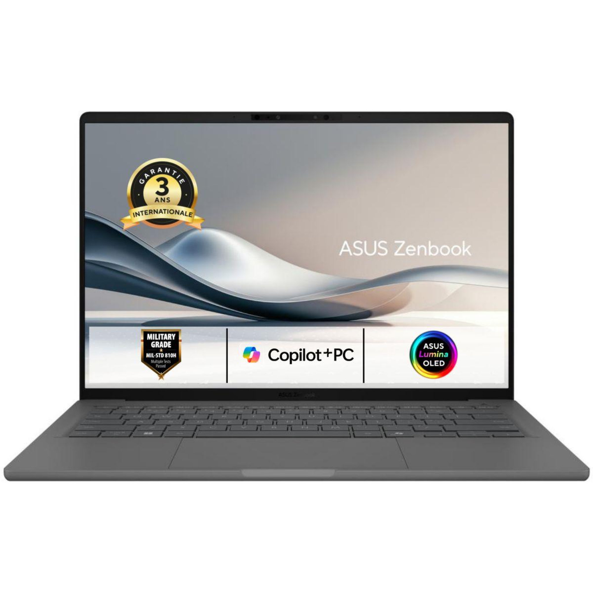 ASUS Ordinateur portable zenbook ux3407qa-qd479w 14  oled snapdragon x 16 go ram lpddr5x ssd 512 go