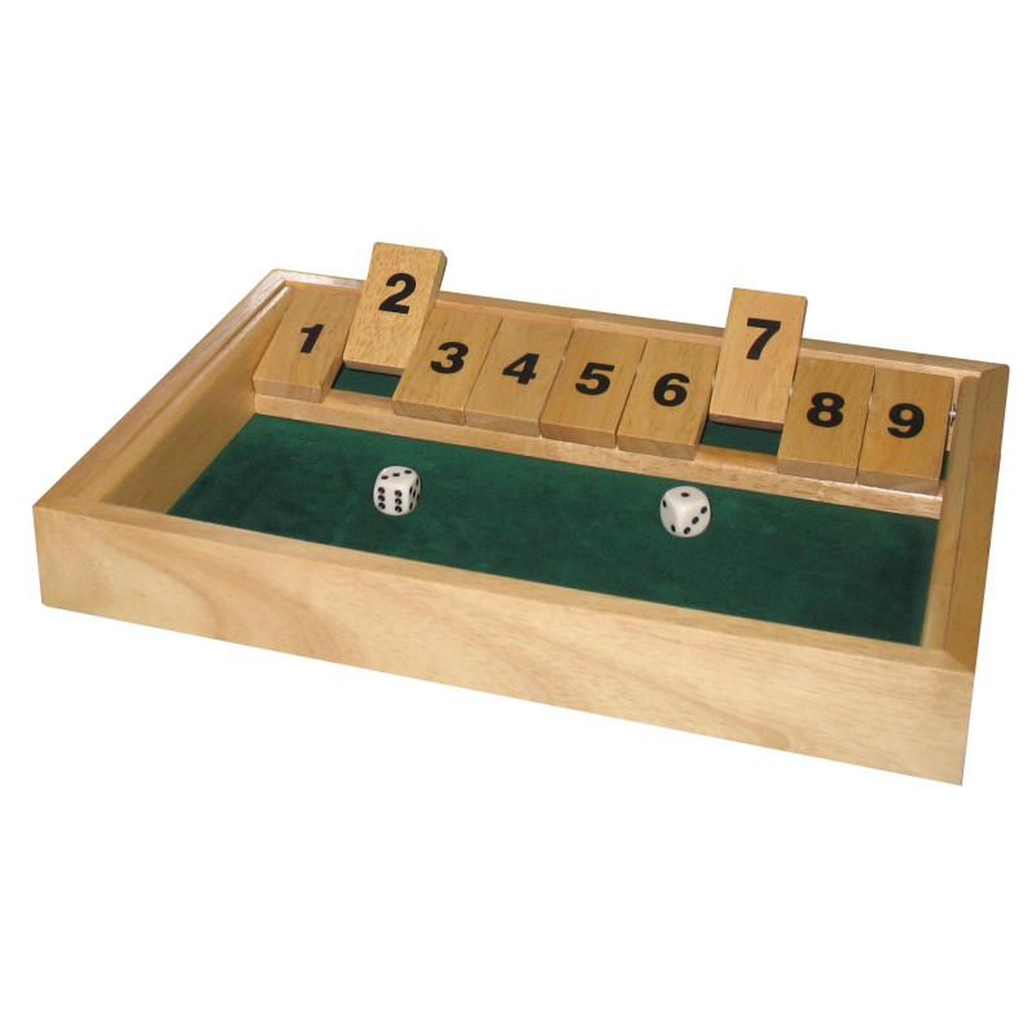 Hot Games HOT GAMES Jeu de dés fermez la boite avec 9 clapets Martial