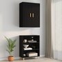 Voir la diapositive 3 : VIDAXL Armoire murale suspendue Noir 69,5x34x90 cm