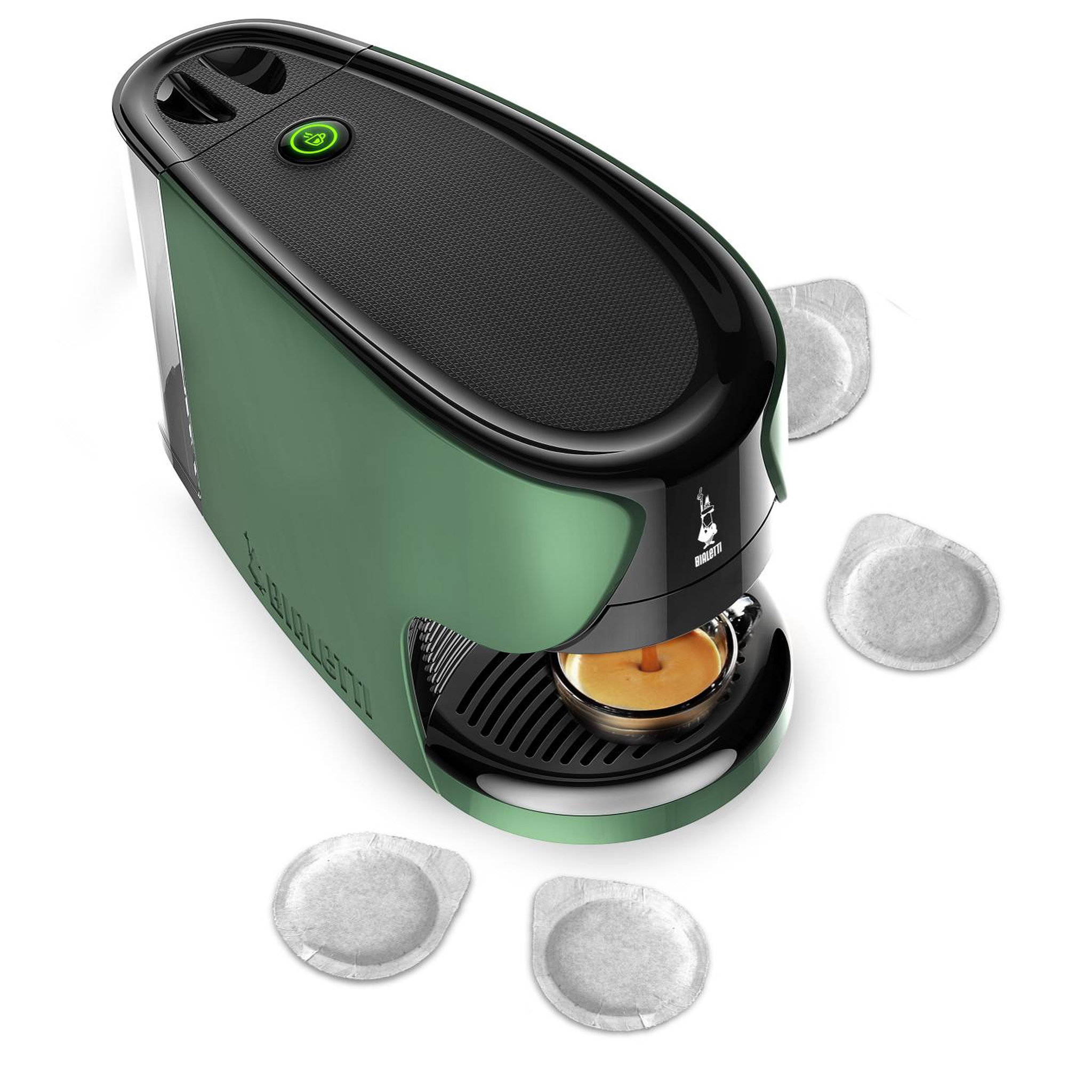 Voir la diapositive 3 : BIALETTI Machine à café bialetti bundle dama ese avec 30 dosettes ese vert